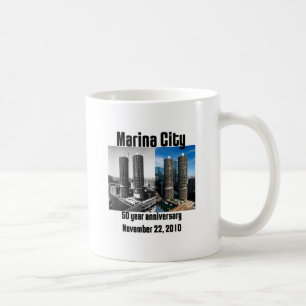 Jachthafen-Stadt-50-jähriger Jahrestag Kaffeetasse