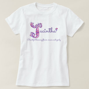 Jacintha Girls J Name bedeutet monogramm Shirt
