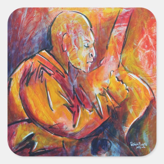 Jacinto 2008 quadratischer aufkleber (Vorderseite)