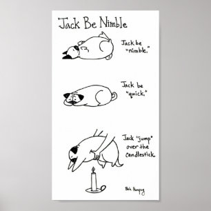 Jack Be Nimble, Pug-Version Poster