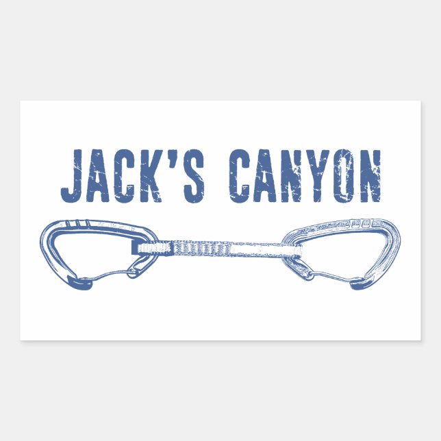 Jack Canyon Arizona Klettersteig Schnellzug Rechteckiger Aufkleber (Vorderseite)