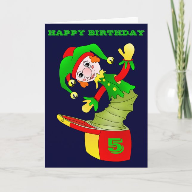 Jack dans la boîte carte d'anniversaire, personnal (Devant)