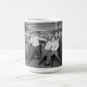 Jack Dempsey Spott, der gegen Harry Houdini kämpf Kaffeetasse