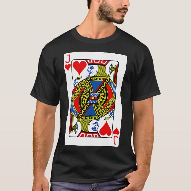 Jack der Herzkarte Valentinkostüm T-Shirt (Vorderseite)