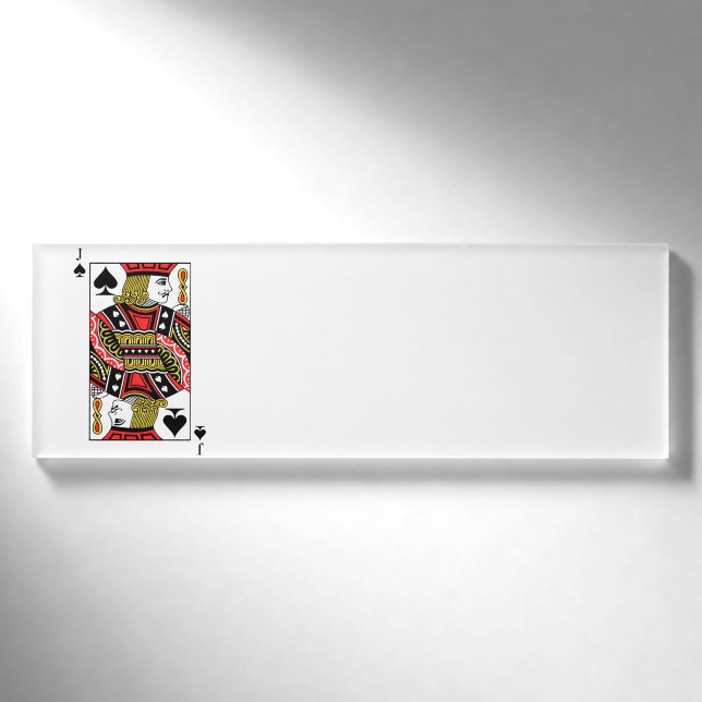 Jack der Spaten Namenschild (Vorderseite)