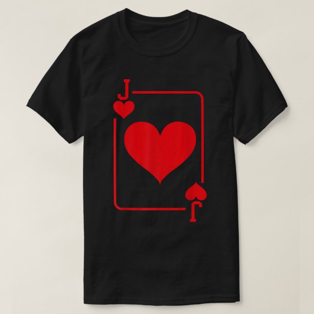 Jack des Hörspielkarten-Halloween-Kostüms Rot T-Shirt (Design vorne)