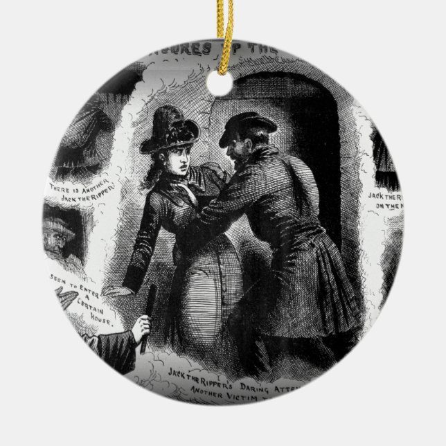 Jack die Trennmaschine-Illustrierten Polizei Keramik Ornament (Vorne)