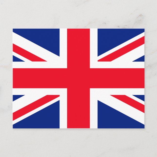 Jack Flag Vereinigtes Königreich Postkarte (Vorderseite)