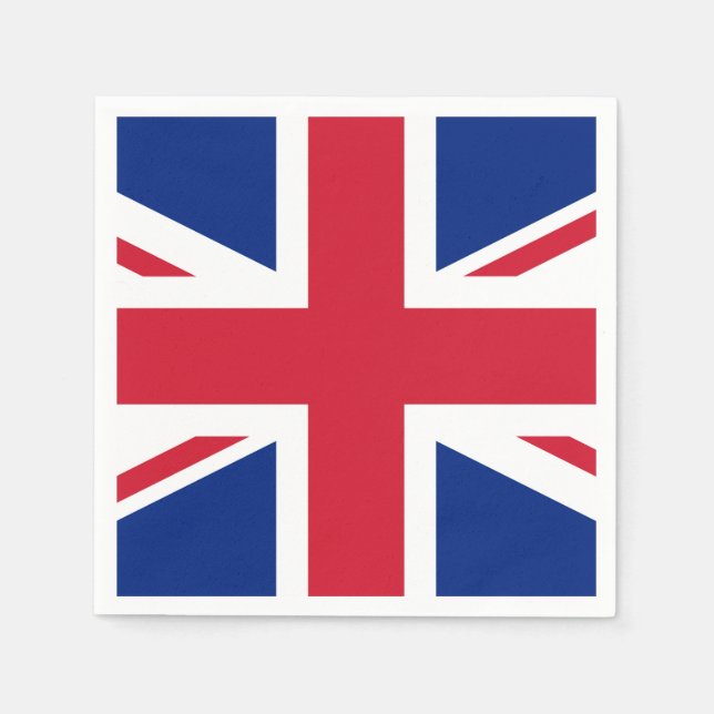 Jack Flag Vereinigtes Königreich Serviette (Vorderseite)