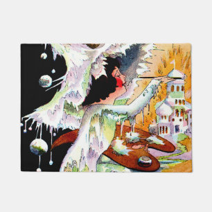 „Jack Frost Painting“ Feen-Kunst von M T Ross Fußmatte