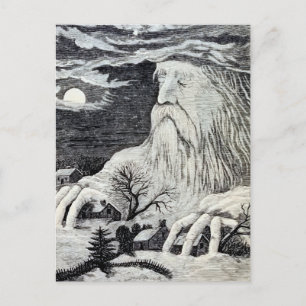 "Jack Frost" Vintage-Illustration Postkarte