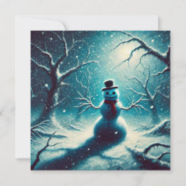 Jack Frost Weihnachtsschneemann Ferienkarte Feiertagskarte