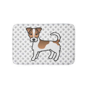 Jack für Weißes und Tan Rough Coat Russell Terrier Badematte