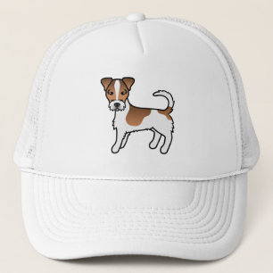 Jack für Weißes und Tan Rough Coat Russell Terrier Truckerkappe