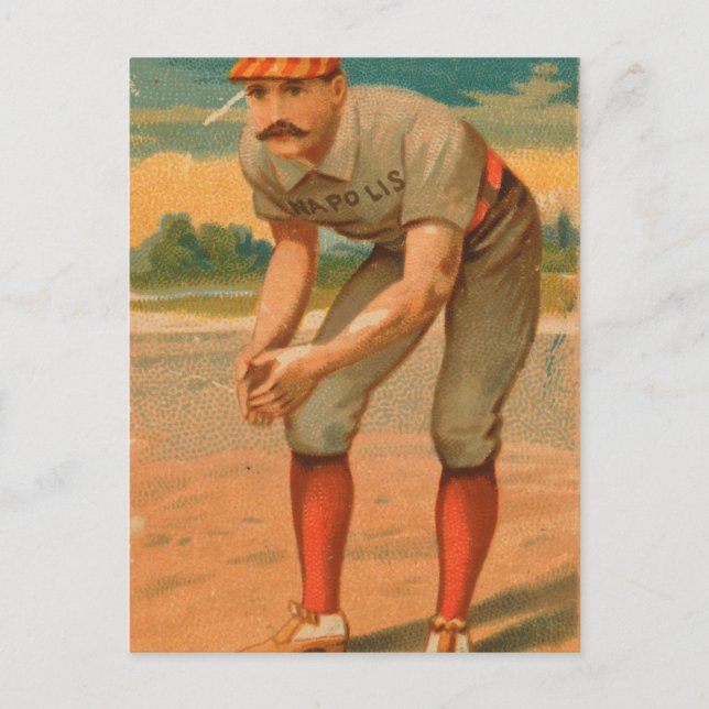 Jack Glasscock Vintag Indianapolis Hoosiers Postkarte (Vorderseite)
