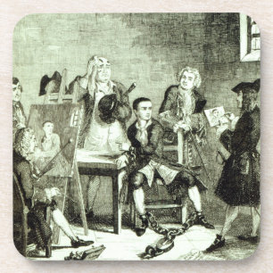 Jack in Newgate Bezirk, der Porträts von Sir Untersetzer