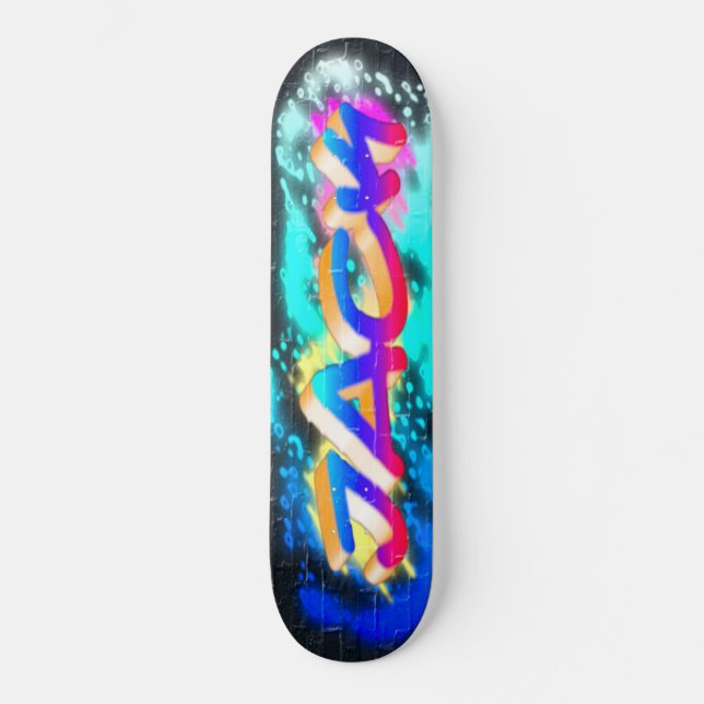 JACK - individuelles Graffiti-Skateboard Skateboard (Vorderseite)