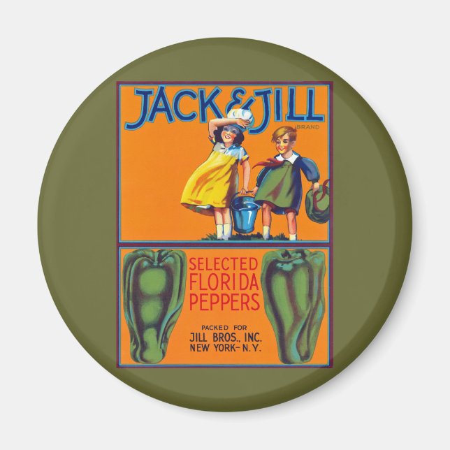 Jack & Jill Florida Paprika Magnet (Vorne)