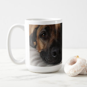 Jack, Kaffee-Tasse mit dem Auge von einem Kaffeetasse