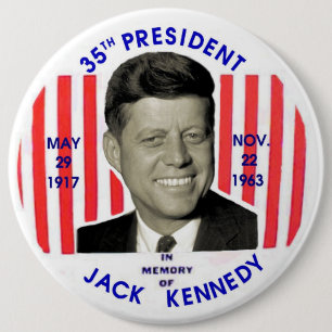 Jack- Kennedydenkmal pinback Button