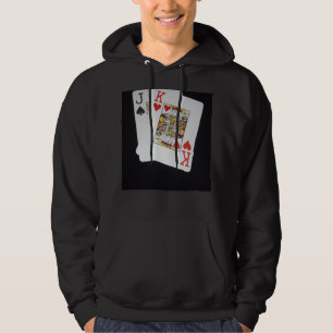Jack_King,-Poker-Cards,_Black_Hooded_Sweatshirt. Hoodie