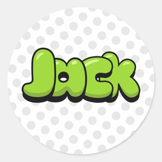 Jack Klassischer Rundaufkleber Runder Aufkleber (Vorderseite)