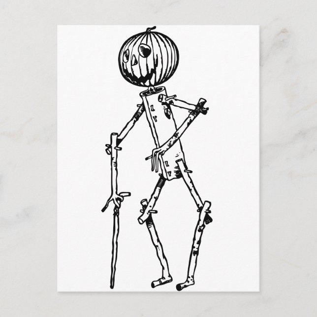 Jack Kürbiskopf Postkarte (Vorderseite)