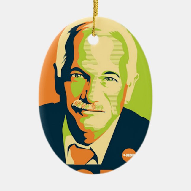 Jack Layton GedenkOrnamen Keramik Ornament (Vorne)