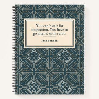 Jack London Quote Writer's Notizbuch