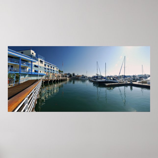 Jack London Square Marina Panorama Poster (Vorne)