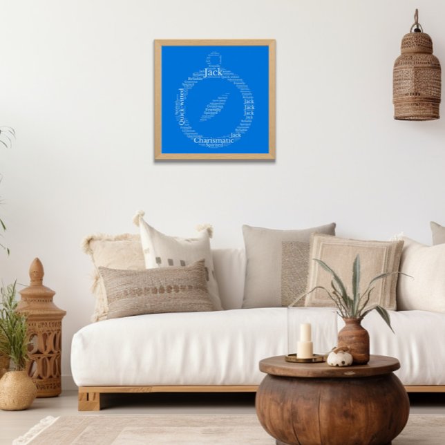 Jack Name Cloud benutzerdefinierbares Poster (Von Creator hochgeladen)