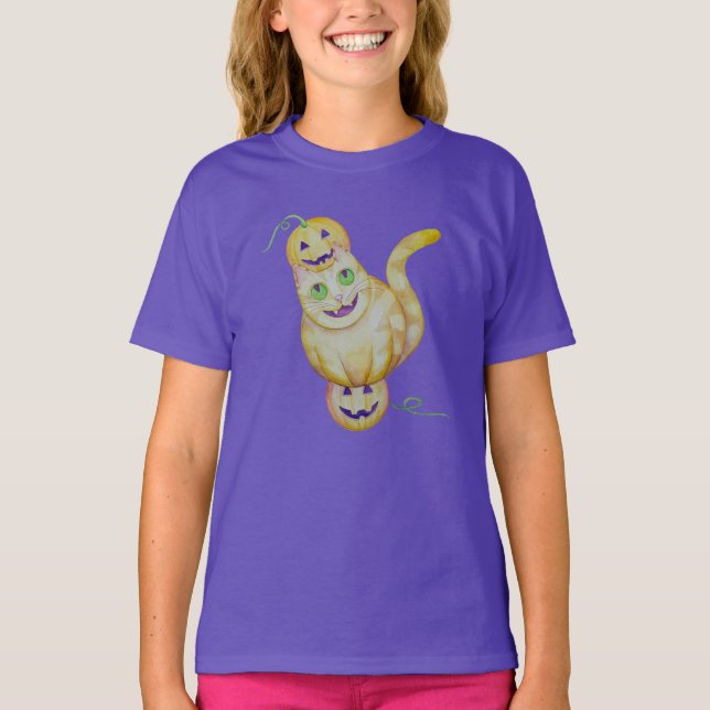 Jack-O-Cat-T - Shirt (Vorderseite)