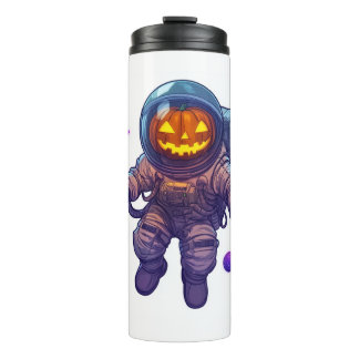 Jack-o'-Lantern Astronaut Thermosbecher