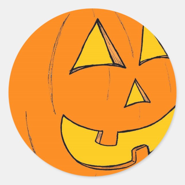 Jack o' Lantern Blue Stickers (Vorderseite)