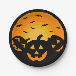 Jack O' Lantern Carvingpumpen Halloween-Party Pappteller