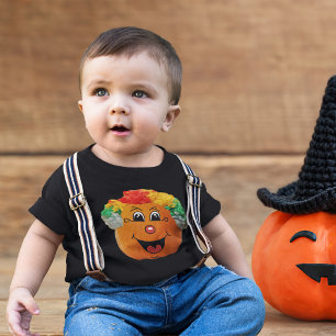 Jack o' Lantern Clowace, Halloween Pumpkin Baby T-shirt