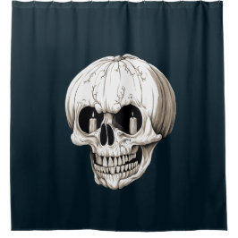 Jack O Lantern Cranium Halloween Gothic Duschvorhang