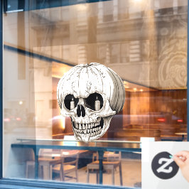 Jack O Lantern Cranium Halloween Gothic Fensteraufkleber