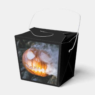 Jack-o-Lantern des kopflosen Pferdes Kopf an Flamm Geschenkschachtel