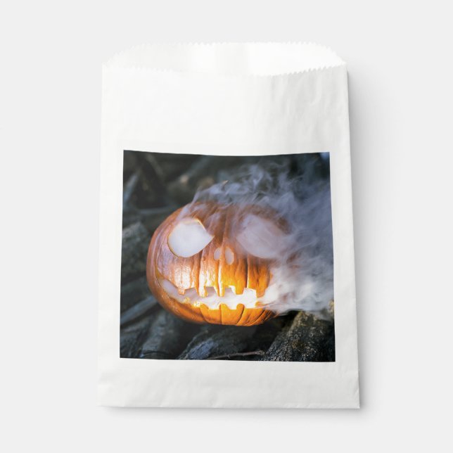 Jack-o-Lantern des kopflosen Pferdes Kopf an Flamm Geschenktütchen (Vorderseite)