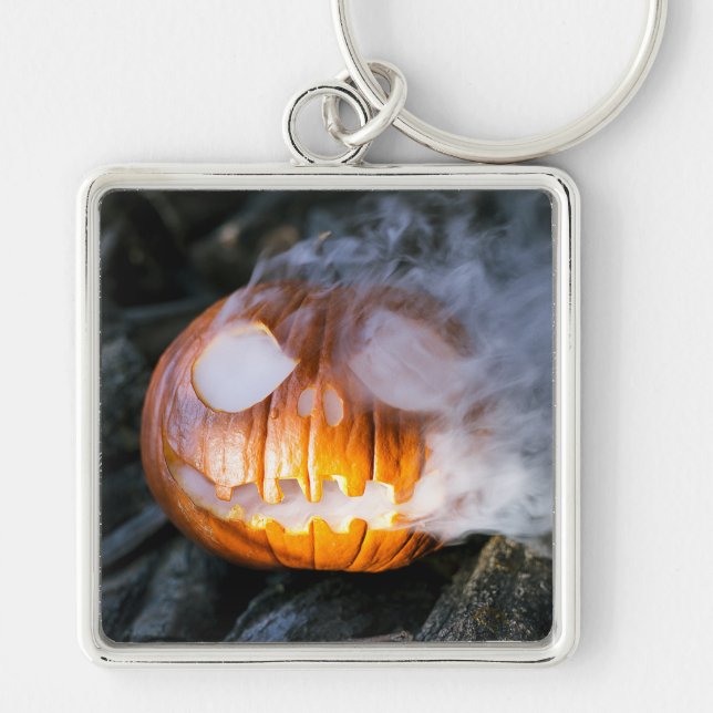 Jack-o-Lantern des kopflosen Pferdes Kopf an Flamm Schlüsselanhänger (Vorne)