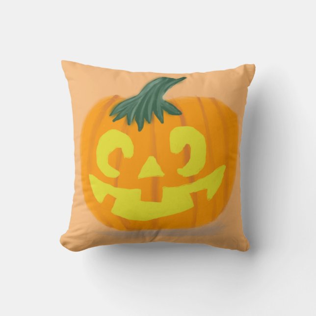 Jack-O'-Lantern-Drehkissen Kissen (Vorderseite)