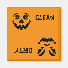 Jack-o-Lantern Face au lave-vaisselle Magnet