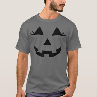 Jack O Lantern Face Pumpkin Halloween Leopard Glas T-Shirt