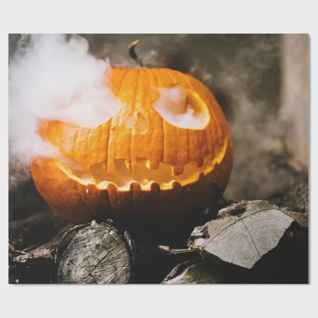 Jack-O-Lantern Geschenkpapier (Flach)