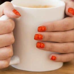 Jack-O-Lantern Glitzer Minx Nail Art Minx Nagelkunst