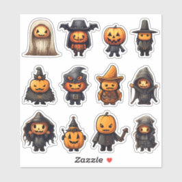 Jack-O-Lantern-Goblins Halloween-Sticker Aufkleber