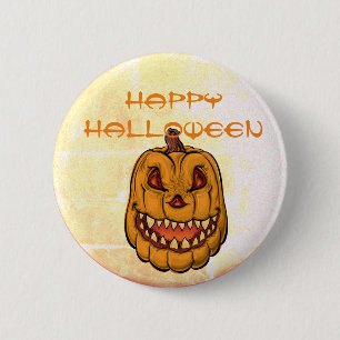 Jack-O-Lantern Halloween Button