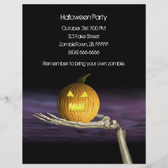 Jack-o-Lantern - Halloween-Flyer Flyer (Vorne)