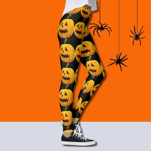 Jack-O-Lantern Halloween Leggings Kürbiskröschen